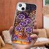 Custom Clear Phone Case - Personalized Mother's Day Birthday Gifts For Mom, Grandma - Happiness Is Being With You
