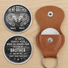 Custom Pocket Hug - Personalized Birthday Gifts For Brother - Brothers Stand Strong Together