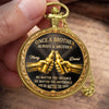 Custom Pocket Watch - Personalized Birthday Gifts For Brother - Moments Pass Bond Lasts