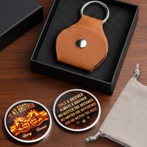 Custom Pocket Hug - Personalized Birthday Gifts For Brother - Always Standing With Brothers