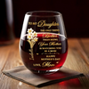 Custom Wine Glass - Personalized Mother's Day Birthday Gifts For Daughter - A Mother’s Proud Moment