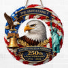 Custom Wood Sign - Personalized America 250th Anniversary Gifts For Mom, Dad, Brother, Sister, Kids - Freedom On Wheels