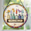 Custom Stained Glass Window Hanging Suncatcher - Personalized Mother's Day Birthday Gifts For Mom, Grandma - Nana’s Sunshine Crew