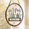 Custom Stained Glass Window Hanging Suncatcher - Personalized Mother's Day Birthday Gifts For Mom, Grandma - Nana’s Sunshine Crew