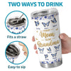Custom Printed Tumbler - Personalized Mother's Day Gifts For Mom, Grandma - Blessed With Mom And Grandma