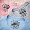 Custom Inside Neck Print T-Shirt - Personalized Birthday Gifts For Son, Daughter - My Son Forever