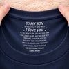 Custom Inside Neck Print T-Shirt - Personalized Birthday Gifts For Son, Daughter - Keep Moving Forward