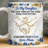 Custom 3D Inflated Effect Printed Mug - Personalized Mother's Day Gifts For Mom, Daughter - A Daughter Brightens Life