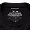 Custom Inside Neck Print T-Shirt - Personalized Birthday Gifts For Mom, Son - Made Just For You