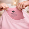 Custom Inside Neck Print T-Shirt - Personalized Graduation Gifts For Him, Her - The Adventure Begins