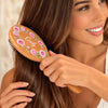 Custom Birth Month Flower Hair Brush - Personalized Thank You Graduation Birthday Gifts For Her, Friends, Sisters, Daughters, Mother, Bridesmaid - Besties Always Stick Together