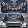 Custom Auto Windshield Sunshade, Car Window Protector - Personalized America 250th Anniversary Gifts For Women, Men - Proud To Be American