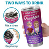 Custom Tumbler - Personalized Birthday Gifts For Daughter - Just A Dad Loving His Girl