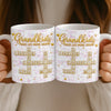 Custom Scrabble 3D Inflated Effect Printed Mug - Personalized Mother's Day Birthday Gifts For Mom, Grandma - Forever Loved By Grandma