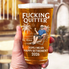 Custom Beer Glass - Personalized Retirement Gifts For Women, Men - Retired And Loving It