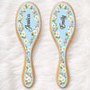 Custom Birth Month Flower Hair Brush - Personalized Thank You Graduation Birthday Gifts For Her, Friends, Sisters, Daughters, Mother, Bridesmaid - Besties Make Life Brighter