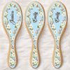 Custom Birth Month Flower Hair Brush - Personalized Thank You Graduation Birthday Gifts For Her, Friends, Sisters, Daughters, Mother, Bridesmaid - Besties Make Life Brighter