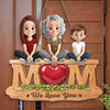 Custom Wood Sign - Personalized Mother's Day Birthday Gifts For Mom - Her Heart Holds Us All