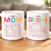 Custom Word Search Puzzle Mug - Personalized Mother's Day Birthday Gifts For Mom, Grandma - Love Found A New Title