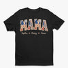 Custom Faux Embroidery Unisex T-shirt, Premium T-shirt, Hoodie - Personalized Mother's Day Birthday Gifts For Mom, Grandma - Stars, Stripes And Mama Love