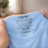 Custom Inside Neck Print T-Shirt - Personalized Father's Day Birthday Gifts For Dad, Daughter - Always Your Little Kid