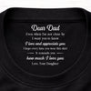 Custom Inside Neck Print T-Shirt - Personalized Father's Day Birthday Gifts For Dad, Daughter - You Are My First Hero