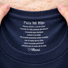 Camiseta Personalizada Con Impresión En El Cuello Interior – Regalos Personalizados Para El Día Del Padre O Cumpleaños Para Mamá E Hijo – La Familia Es El Mayor Regalo