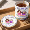 Custom Mug And Coaster Set - Personalized Mother's Day Birthday Gifts For Daughter - Like Mother, Like Daughter
