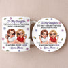 Custom 3D Inflated Effect Printed Mug And Coaster Set - Personalized Mother's Day Birthday Gifts For Daughter - First My Mom, Now My Bestie