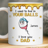 Custom 3D Inflated Effect Printed Mug - Personalized Funny Father's Day Birthday Gifts For Dad - My First Hero