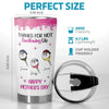 Custom 3D Inflated Effect Printed Tumbler - Personalized Mother's Day Birthday Gifts For Mom - Your Love Is My Superpower