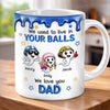 Custom 3D Inflated Effect Printed Mug - Personalized Funny Father's Day Birthday Gifts For Dad - Thank You For Being Our Rock