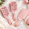 Custom Birth Month Flower Paddle Hair Brush - Personalized Birthday Gifts For Daughter - A Sweet Reminder She Can Hold