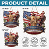 Custom Wood Sign - Personalized America 250th Anniversary Gifts For Mom, Dad, Brother, Sister, Kids - God Bless America Forever