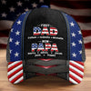 Custom Hat, All Over Print Classic Cap - Personalized Father's Day Birthday Gifts For Dad, Grandpa - Grandpa Love Never Fades