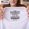 Custom Inside Neck Print T-Shirt - Personalized Birthday Gifts For Daughter - Loved Beyond Words