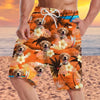 Custom Photo Tropical Hawaiian Aloha Men Beach Shorts - Personalized Summer Vacation And Travel Gifts For Family, Dog Cat Lovers - Life Is Better With Sandy Paws