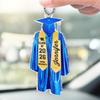 Today Is A New Beginning - Family Personalized Custom Car Ornament - Acrylic Custom Shaped - Graduation Gift For Family Members, Siblings, Brothers, Sisters