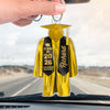 Today Is A New Beginning - Family Personalized Custom Car Ornament - Acrylic Custom Shaped - Graduation Gift For Family Members, Siblings, Brothers, Sisters