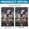 Custom Flag - Personalized America 250th Anniversary Gifts For Dog Lovers, Dog Dad And Mom - Stars, Stripes And Wagging Tails
