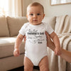 Our First Steps Together - Family Personalized Custom Baby Onesie - Father's Day, Baby Shower Gift, Gift For First Dad, Baby Kids, Newborn