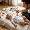 Our First Steps Together - Family Personalized Custom Baby Onesie - Father's Day, Baby Shower Gift, Gift For First Dad, Baby Kids, Newborn