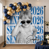 Custom Photo Graduation Backdrop - Personalized Graduation Gifts For Him, Her - From Little Dreams To Big Achievements