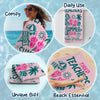 Custom Beach Towel - Personalized Summer Vacation And Travel Gifts For Teachers - Tired Teacher Summer Club