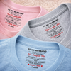 Custom Inside Neck Print T-Shirt - Personalized Anniversary Wedding Gifts For Husband And Wife, Him And Her - His Daily Dose Of Love