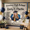 Custom Photo Backdrop - Personalized Graduation Gifts For Him, Her - She Earned The Spotlight