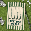 Custom Golf Towel - Personalized Father's Day Birthday Golf Gifts For Dad, Grandpa - Keep Calm & Golf On