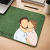 Custom Photo Desk Mat - Personalized Father's Day Birthday Gifts For Dad, Grandpa - Success Starts With Family