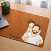 Custom Photo Desk Mat - Personalized Father's Day Birthday Gifts For Dad, Grandpa - Success Starts With Family