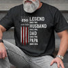 Custom T-shirt, Hoodie - Personalized America 250th Anniversary Father's Day Gifts For Dad, Grandpa - Stars Stripes And Legacy
